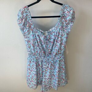 DEL NEW WITH TAGS FLORAL ROMPER SIZE LARGE
